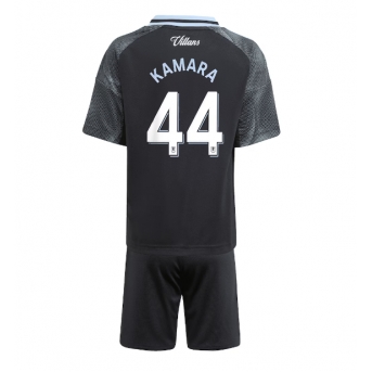 Aston Villa Boubacar Kamara #44 Maglia Gara Trasferta Repliche 2025-26 Bambino Maniche Corte